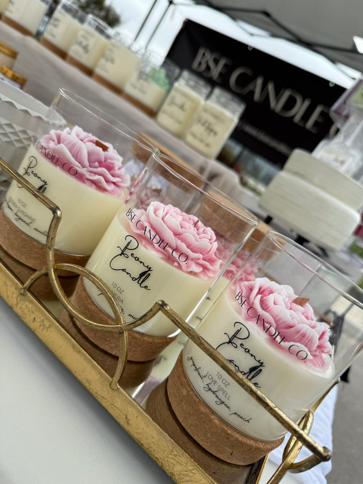 Peony candle
