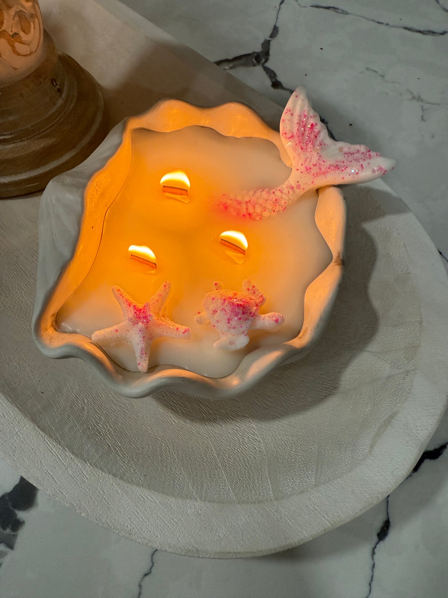 Mermaid Shell Candle