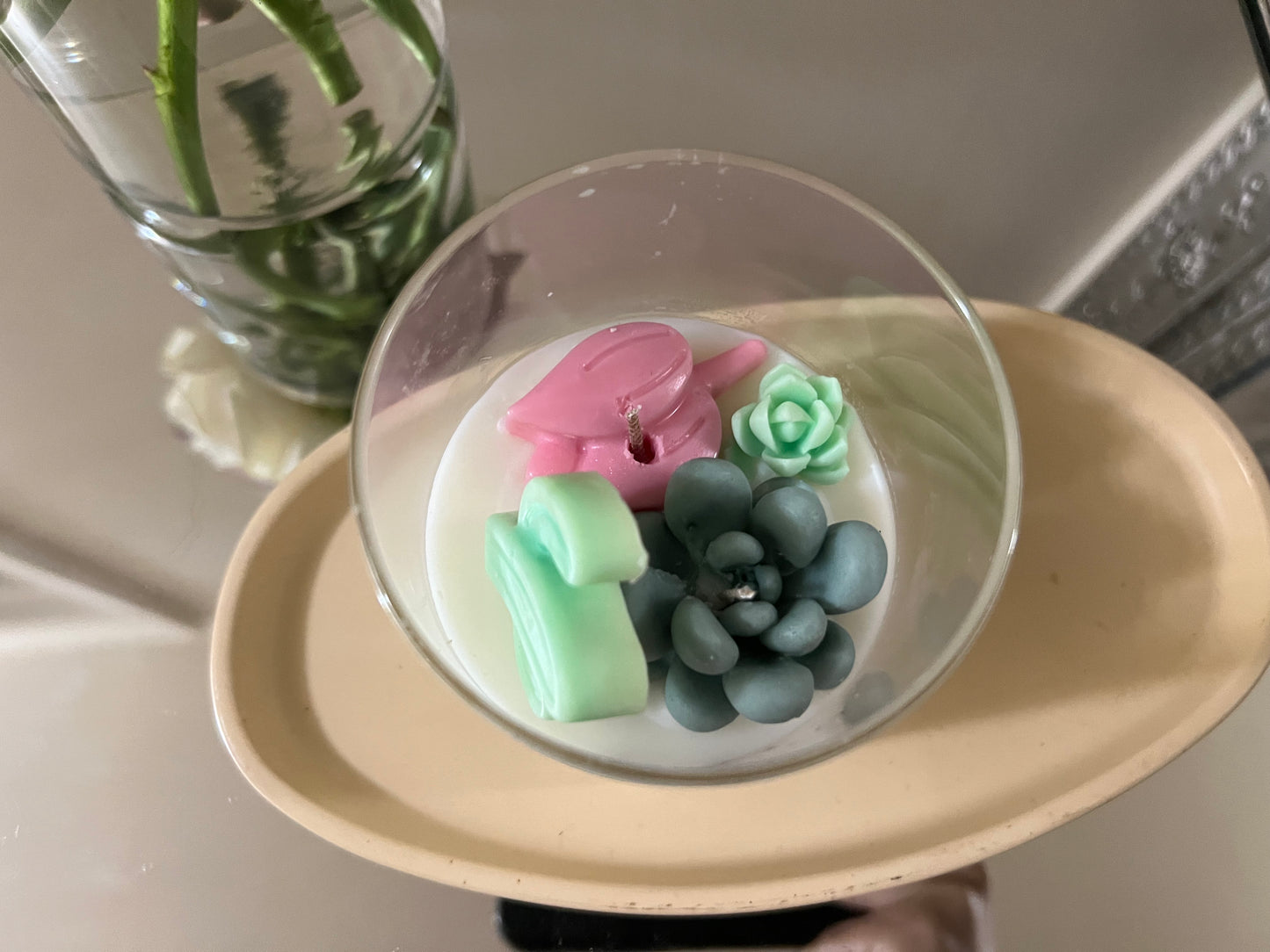 Succulent Garden Candle