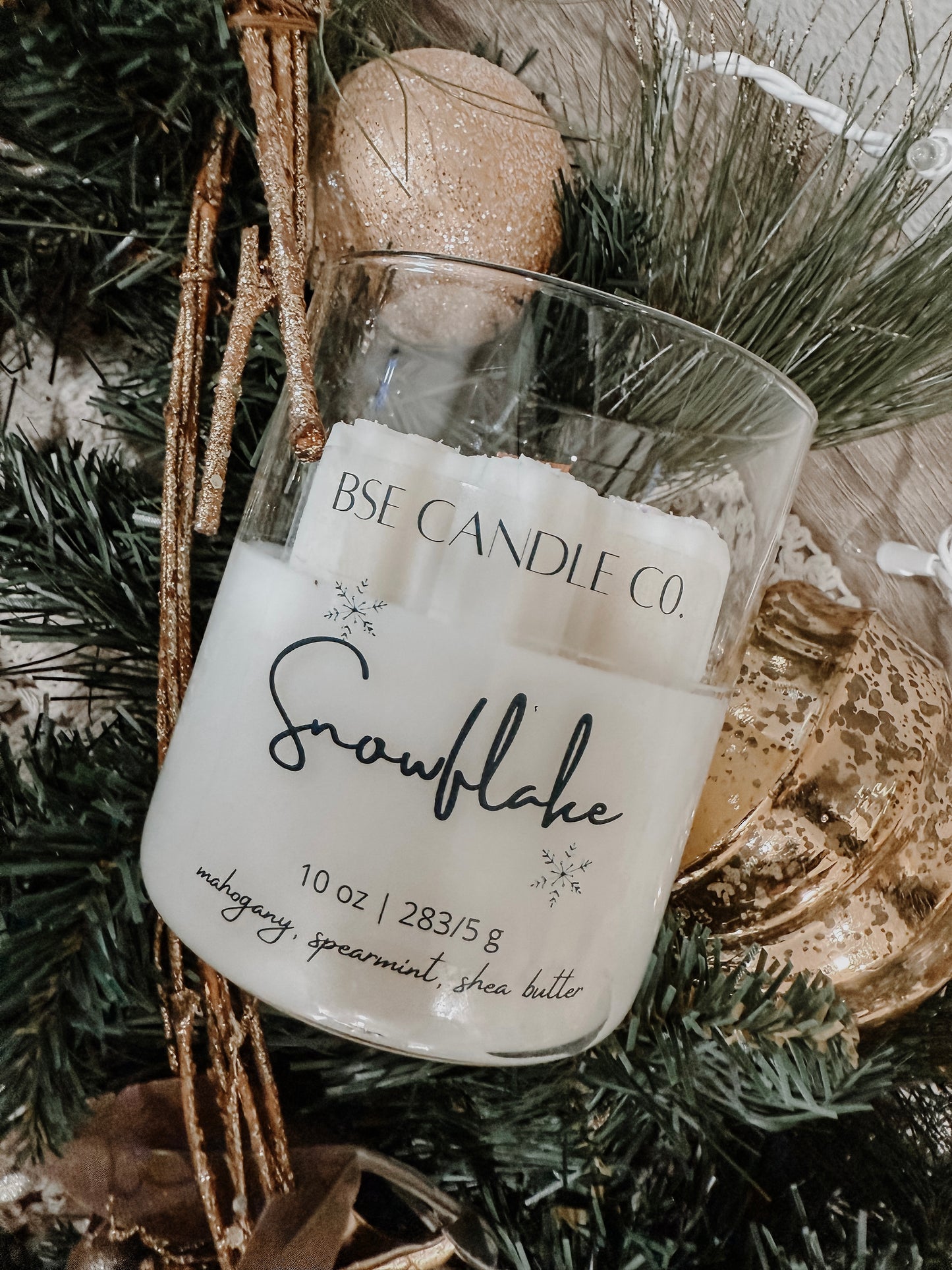 Snowflake Candle