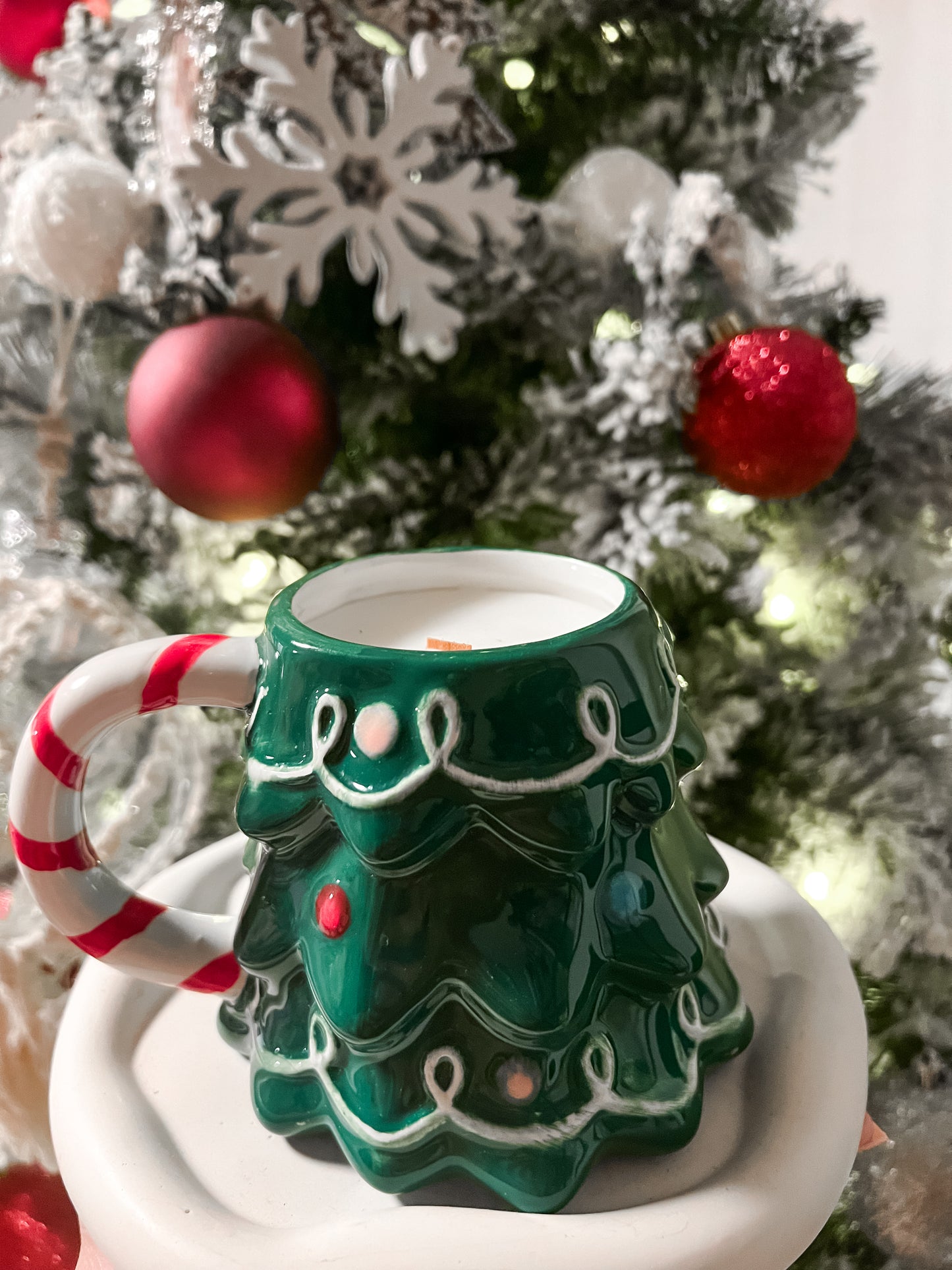 Christmas Tree Mug Candle