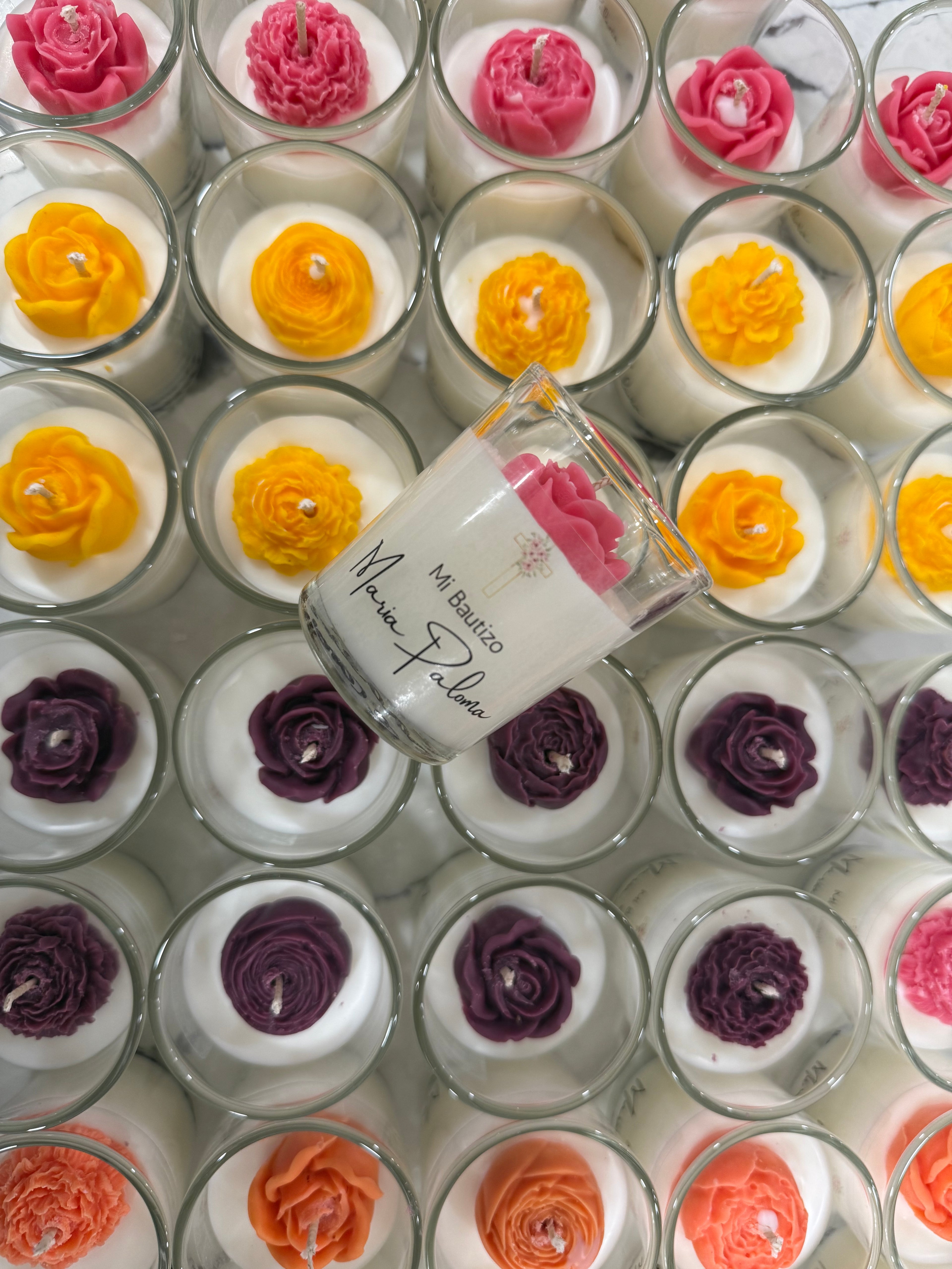 Flower Candle Favors (Dozen)