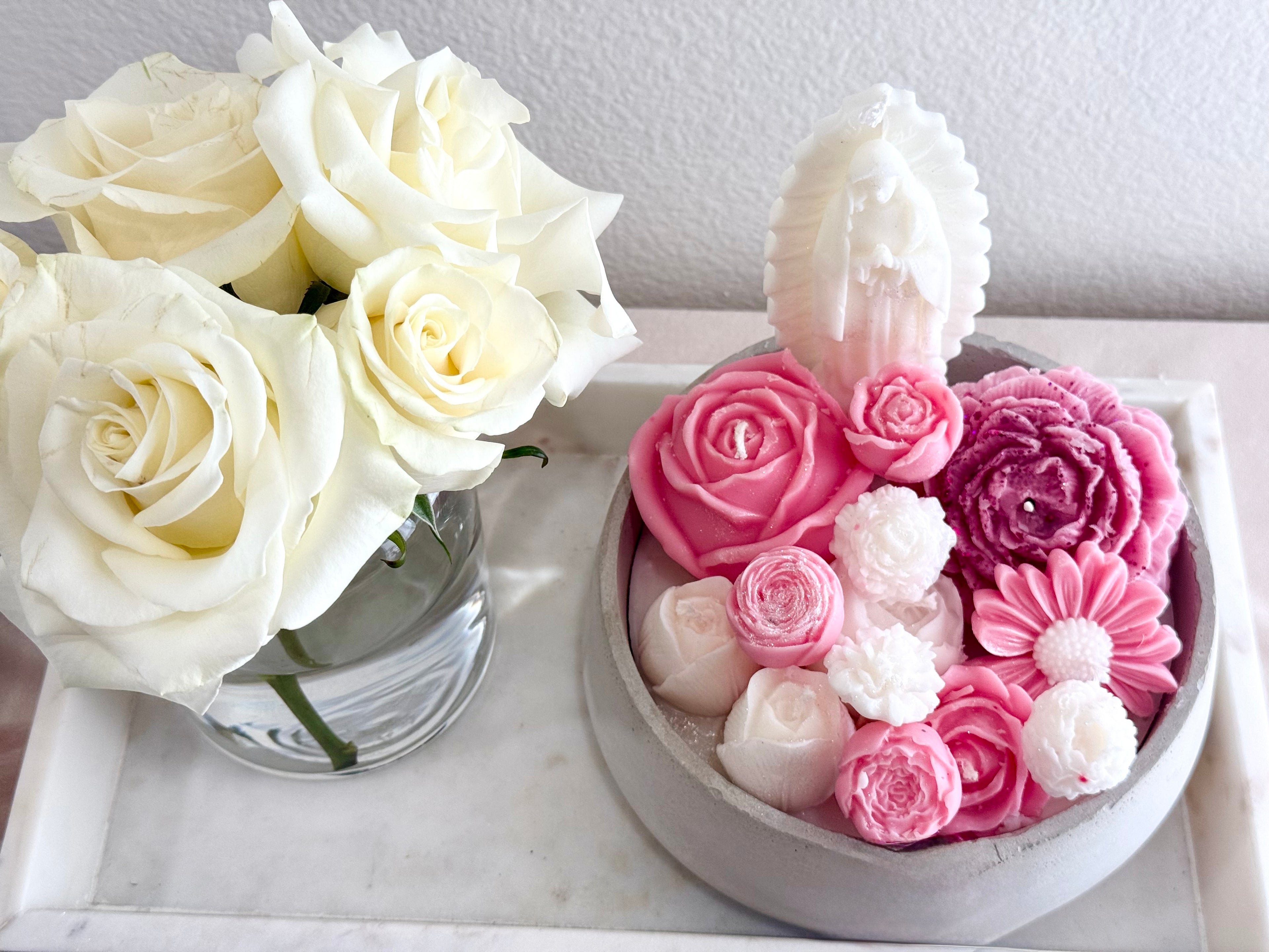 Virgen praying garden