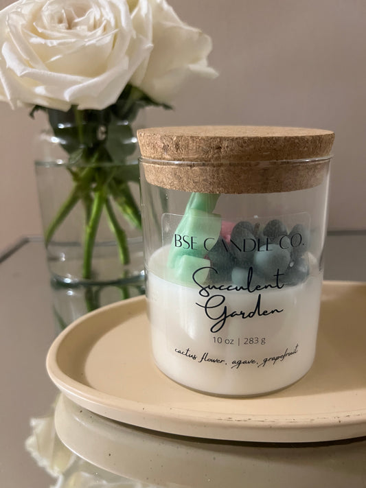 Succulent Garden Candle
