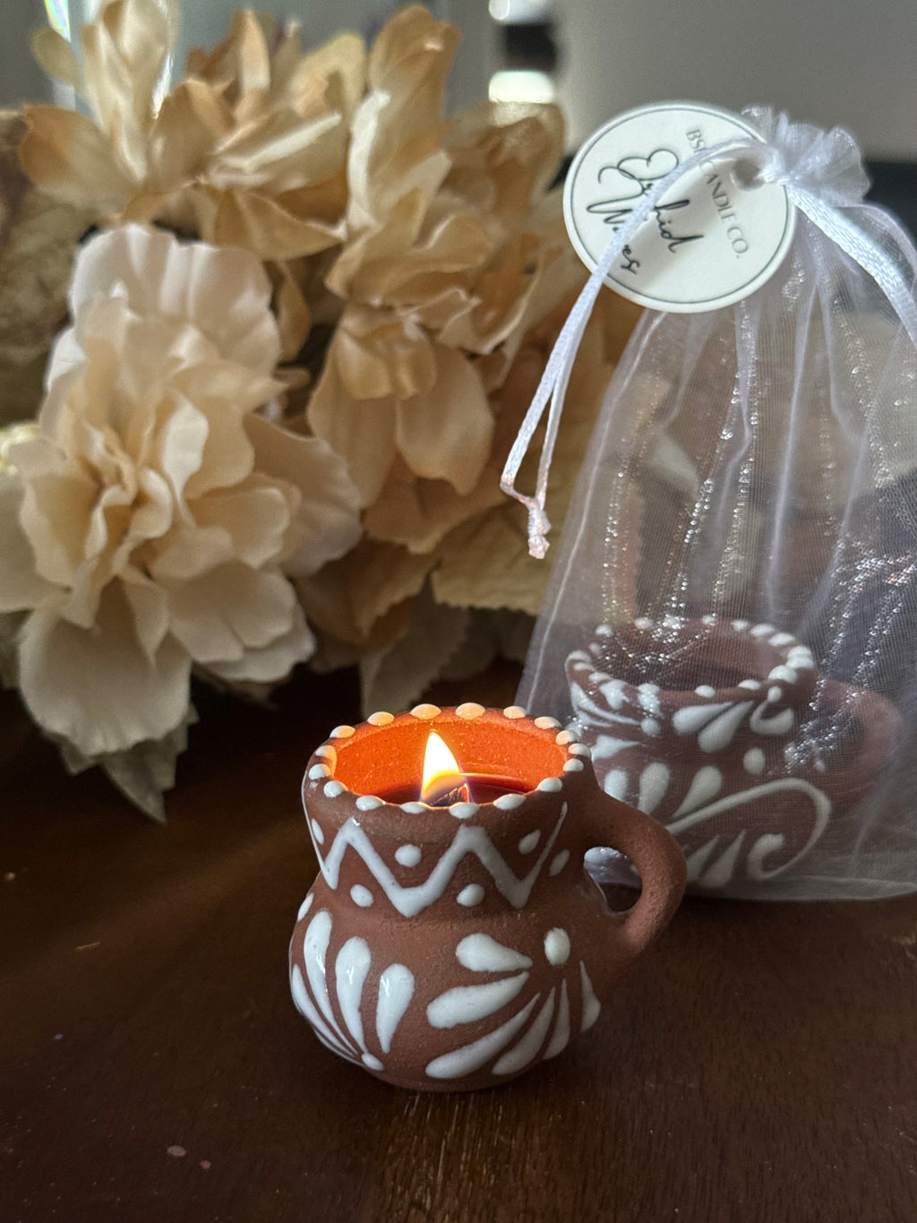 Mini talavera brown mug