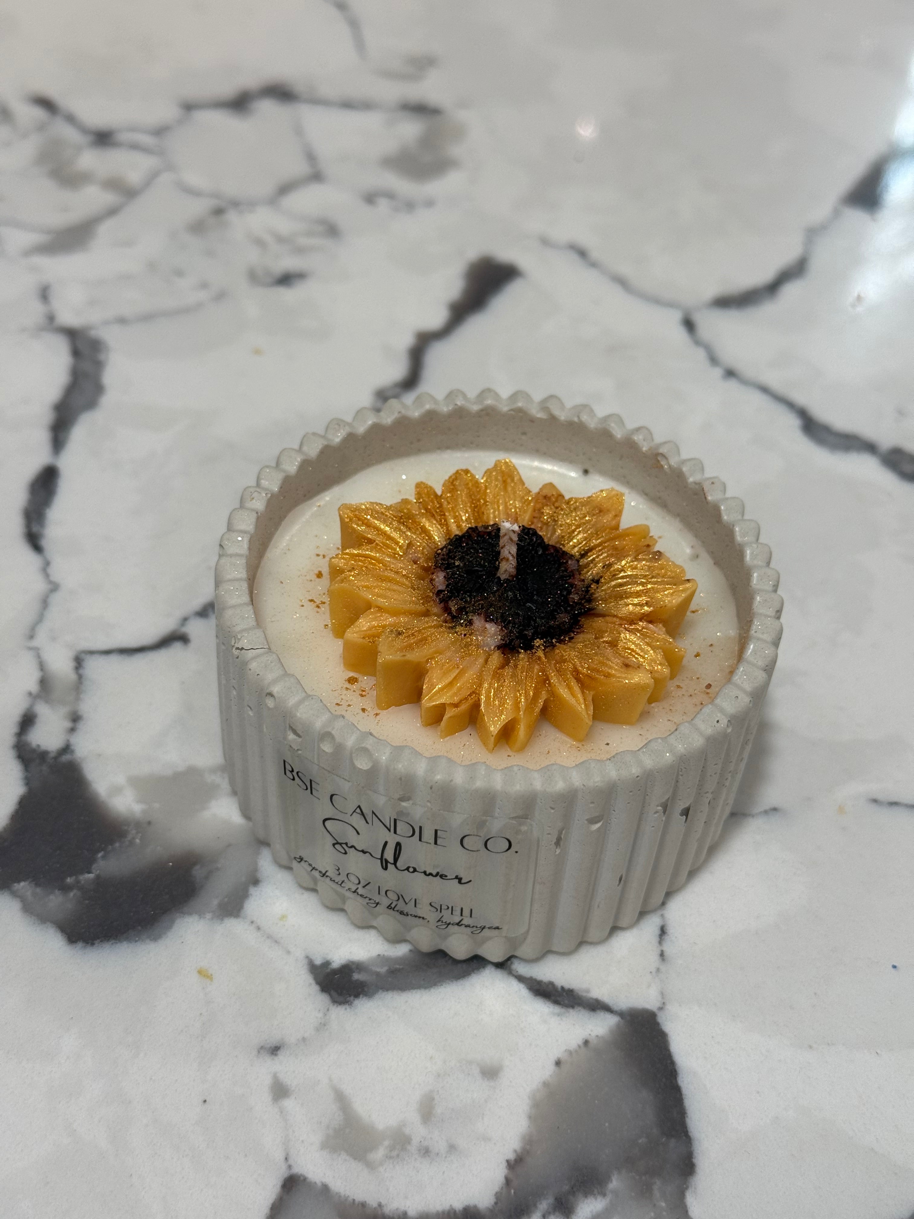 Sunflower & Daisy Candles