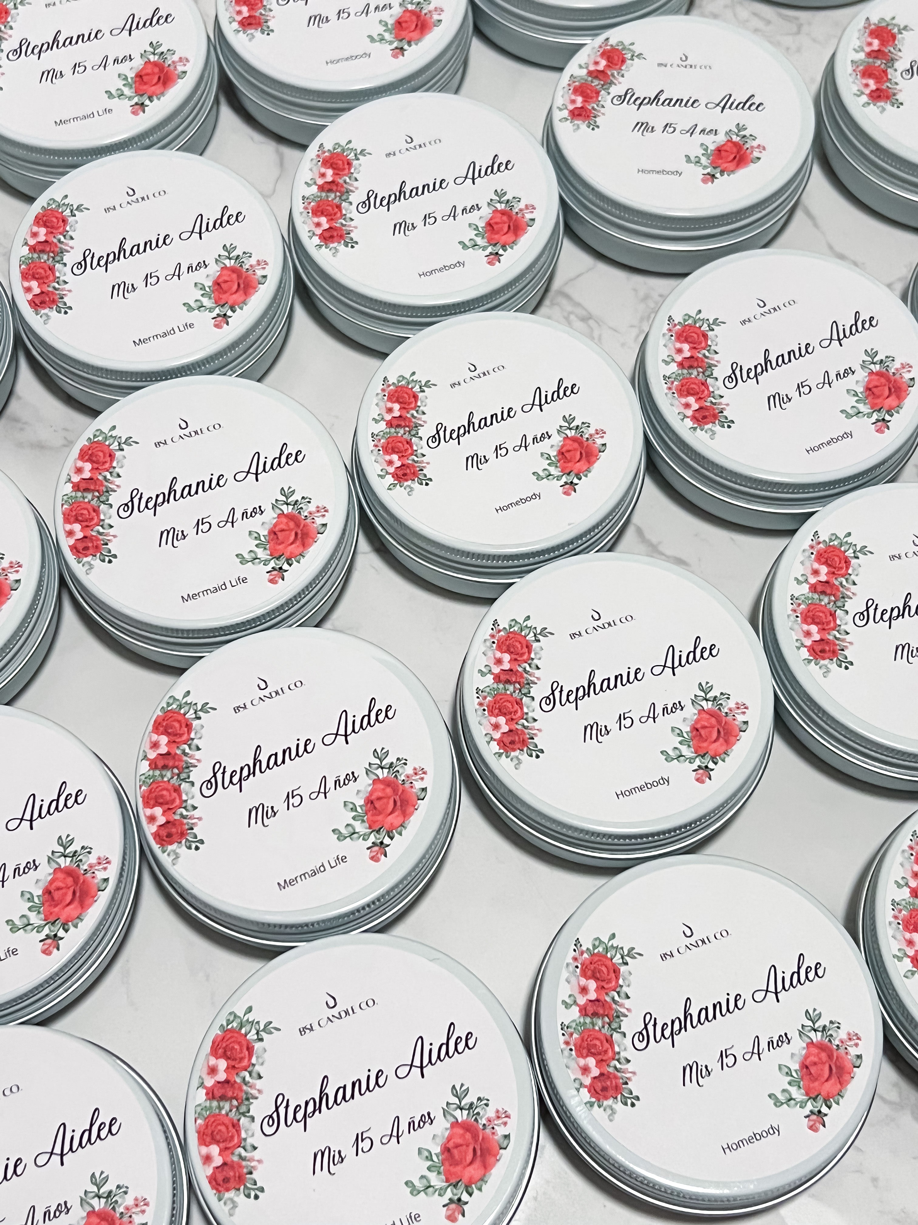 Tin Candle Favors (Dozen)