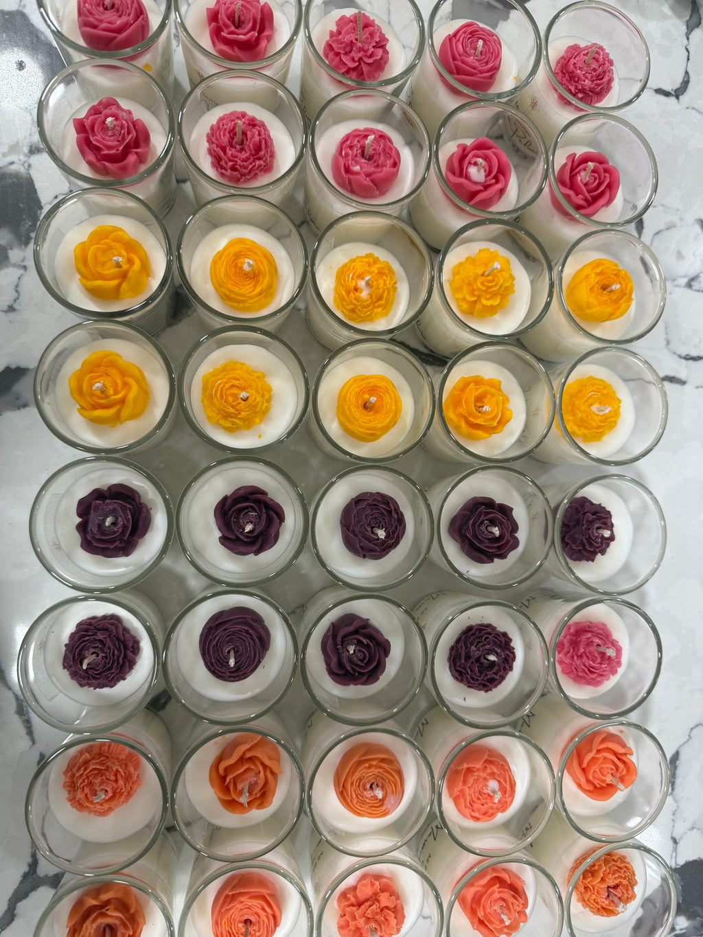 Flower Candle Favors (Dozen)