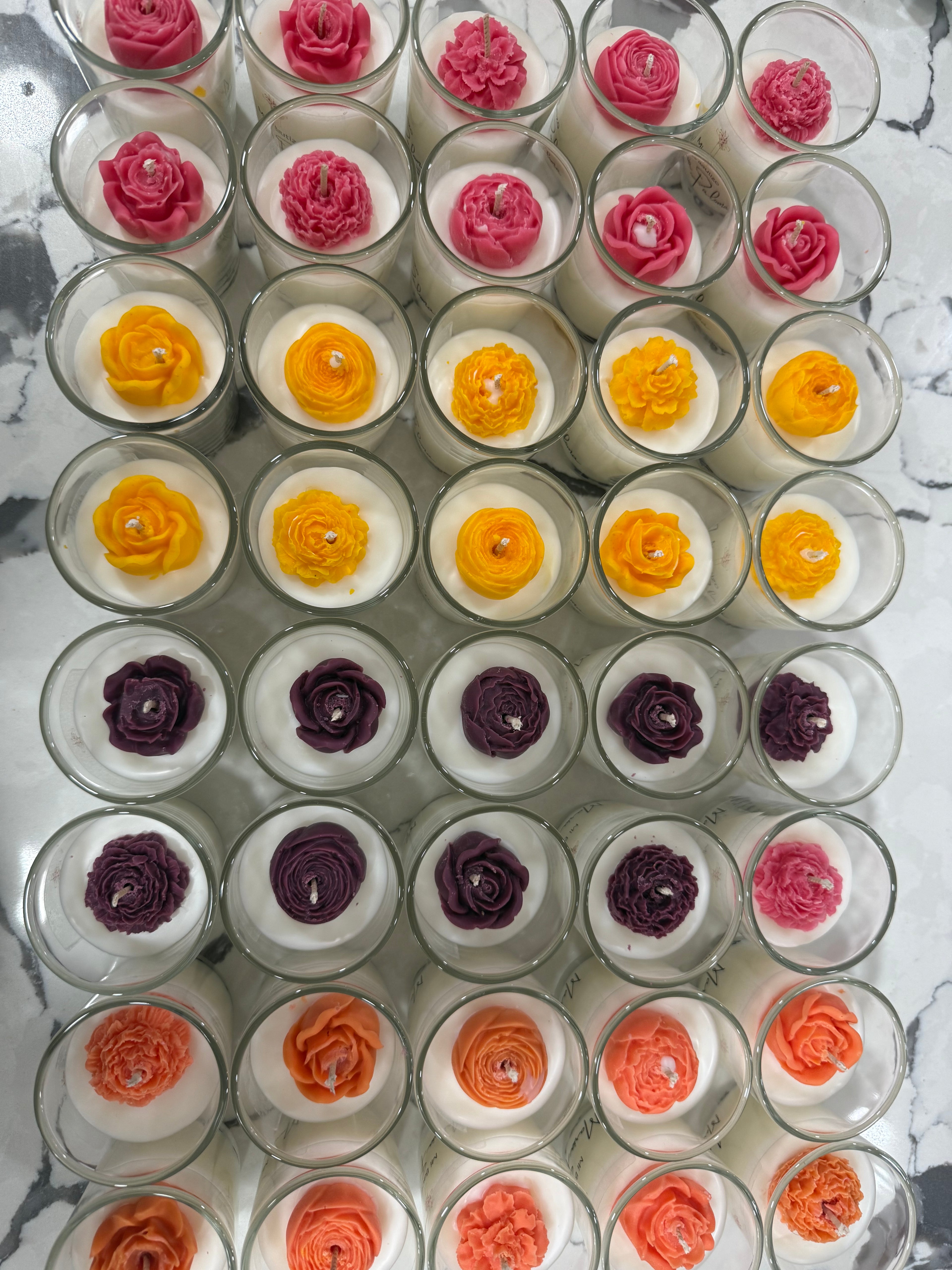 Flower Candle Favors (Dozen)