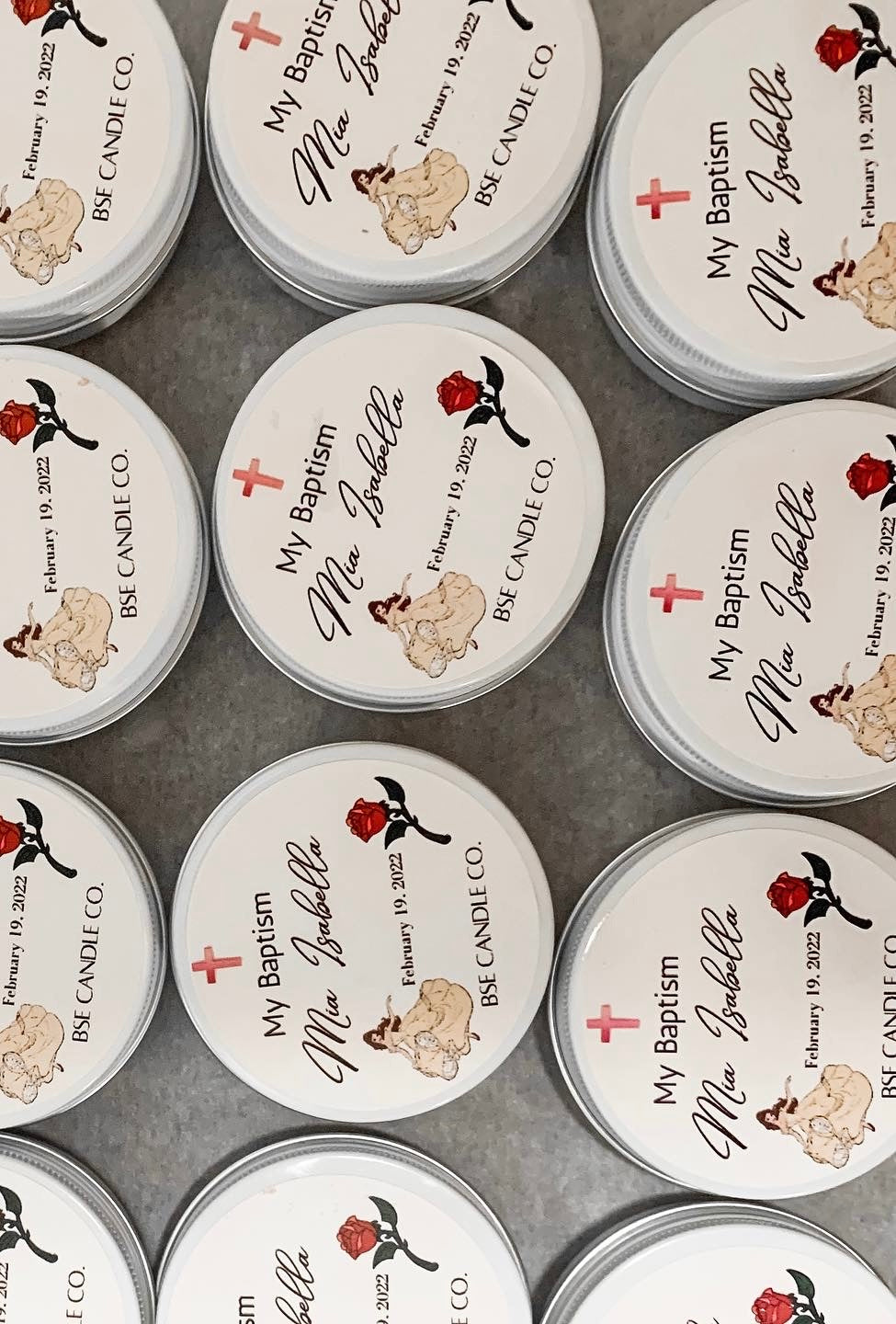 Tin Candle Favors (Dozen)