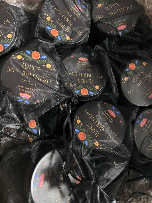 2 oz Tin Candles ( 1 Dozen)