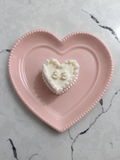 Heart Cake Pillar Candle