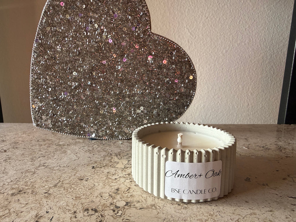 Peony Cement Candle