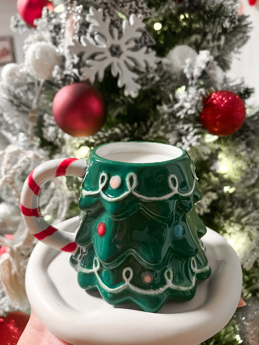 Christmas Tree Mug Candle