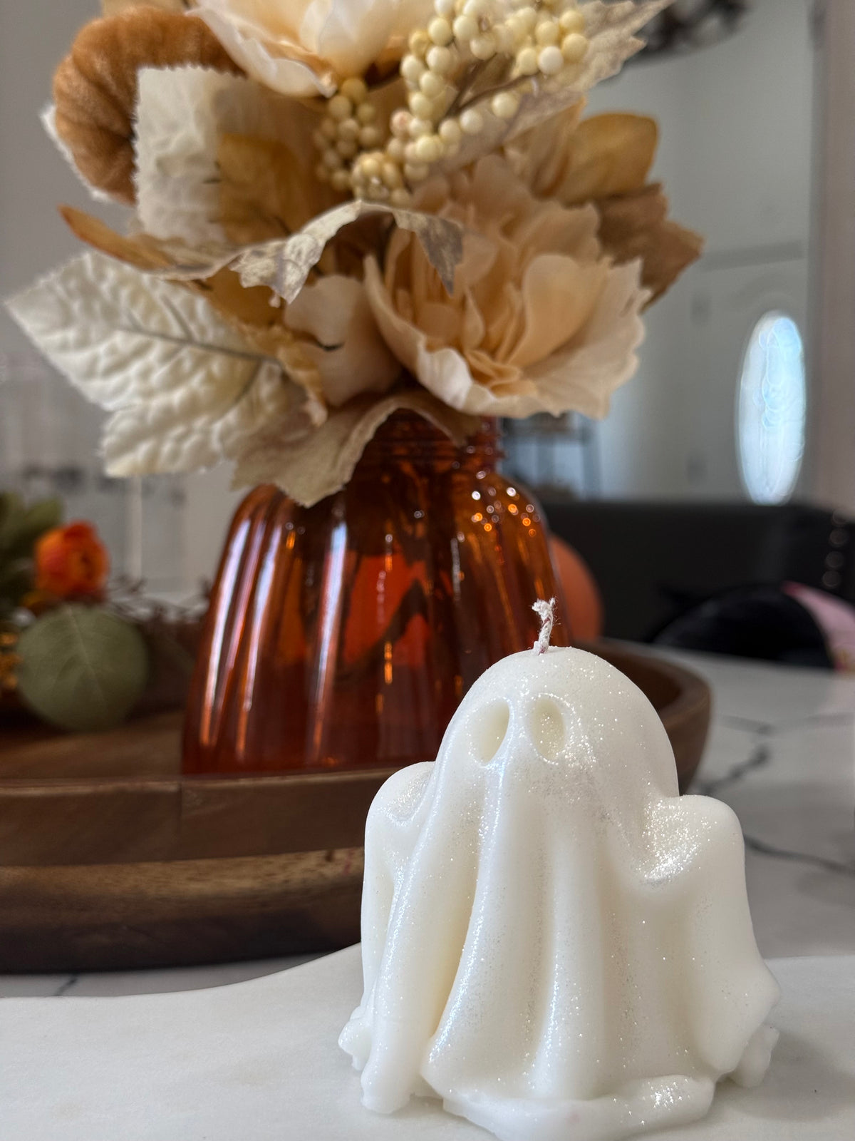 Ghost Pillar Candle