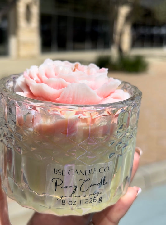 Peony Irridescent Candle